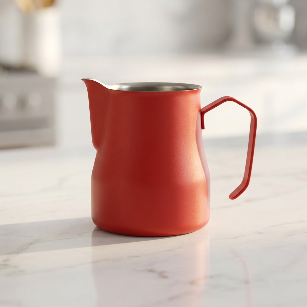 Süt Potu (Pitcher) — Kırmızı 500ml. Paslanmaz Çelik