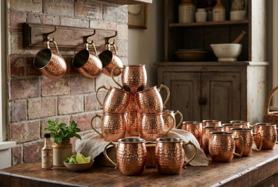 Bakır Mug Seti