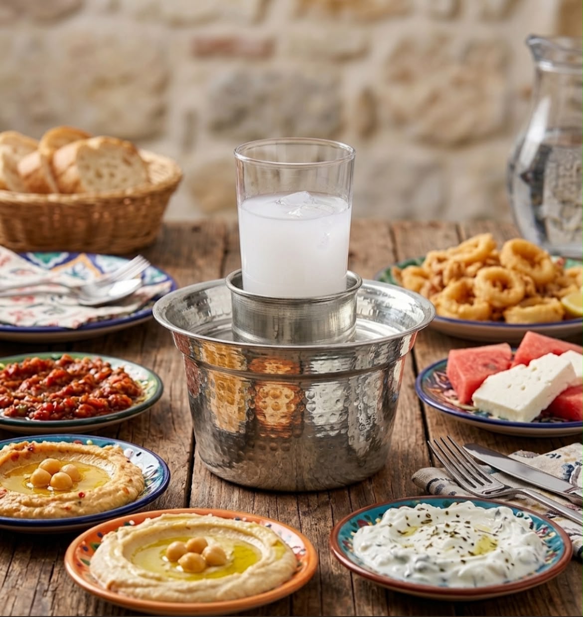 Çelik Rakı Soğutucu Sofra