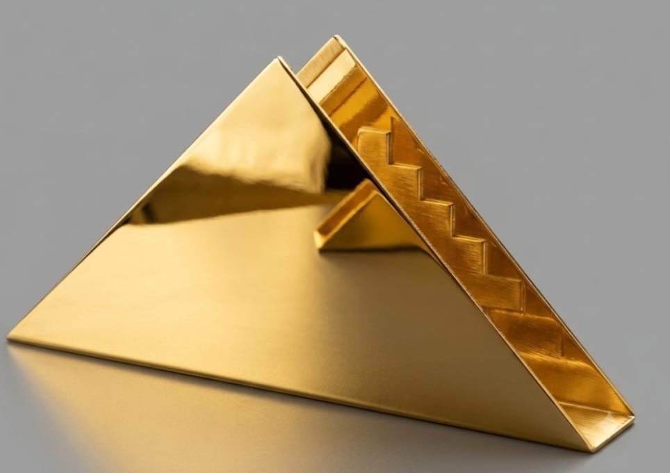 Peçetelik Üçgen — Gold